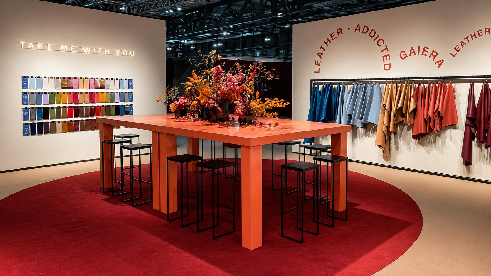 Stand Conceria Gaiera a Lineapelle, Milano.